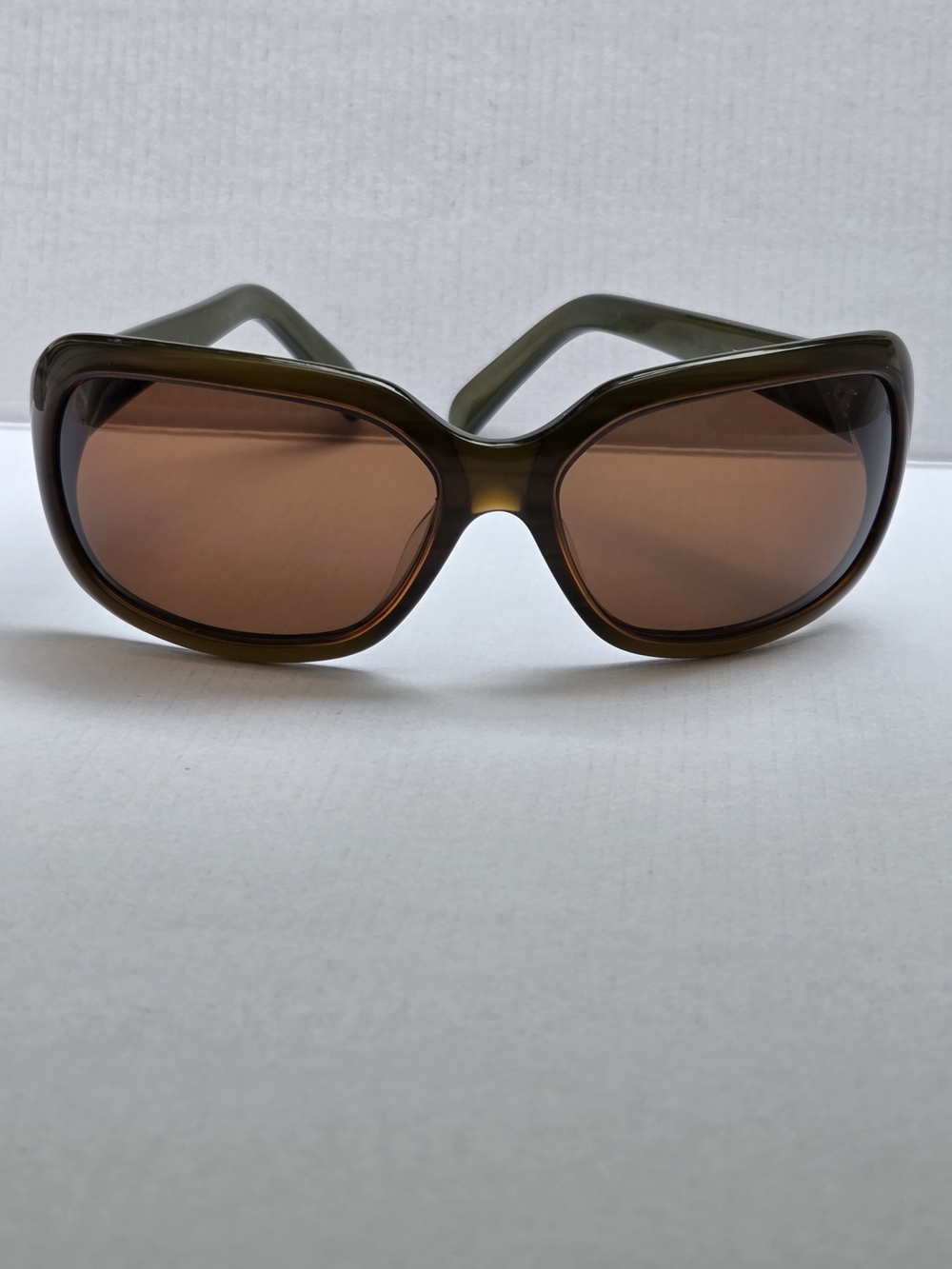 DITA Olive Green Frame Sunglasses with Brown Lenses